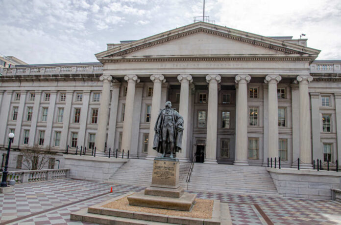 Washington,,Dc,,Usa,February,24,,2020.,Treasury,Department,Building,,North