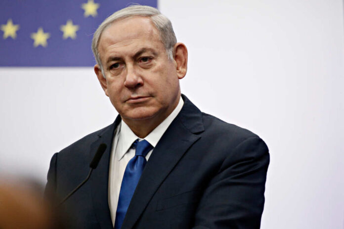 Press,Statement,By,Prime,Minister,Of,Israel,Benjamin,Netanyahu,At