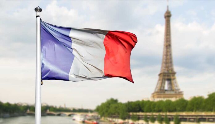 French,Flag,In,The,Summer,Of,The,Paris,2024,Olympic