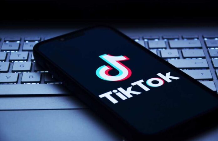 Smartphone,Showing,Tiktok,Logo.,Tiktok,Is,A,Chinese-made,Social,Media