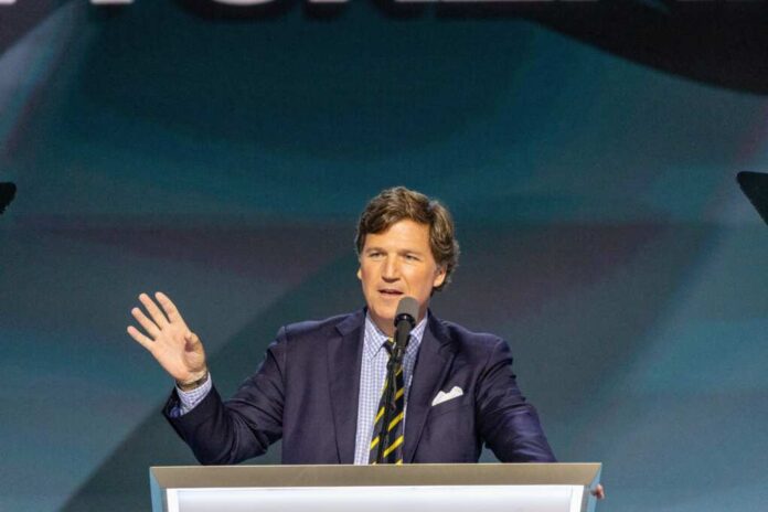 Milwaukee,,Wisconsin,-,July,18,,2024:,Tucker,Carlson,At,The