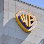 Warner Bros logo displayed on a building exterior