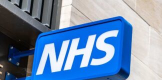 NHS sign displayed prominently on a building