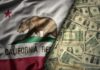 CALIFORNIA HOSPICE SCAM: $267 Million Vanished California state flag featuring a bear overlaid on a background of U.S. dollar bills