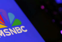 Founding Documents Ignites MSNBC Controversy Close-up of the MSNBC logo on a blue background