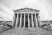 Virginia Court Shocker: Voter-Backed Change Erased Front view of the Supreme Court building with columns and statues