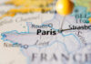 Encryption Battle: France’s Bold Privacy Stand Close-up of a map highlighting Paris with a location pin