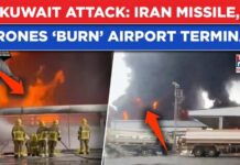 Airport Carnage Caught On Camera Kuwait Under Attack: Iran Missiles, Drones ‘Burn’ International Airport Terminal In Revenge Blitz