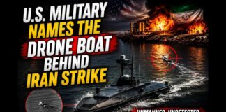 U.S. military names the drone boat behind Iran strike