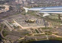 Troop Phones Seized After Chilling Finds Pentagon building viewed from airplane window