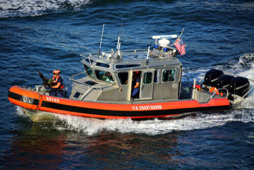 Ft,Lauderdale,Florida,November,30,2015,A,Us,Coast,Guard U.S. Coast Guard boat navigating through water