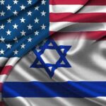Power Clash: NYC Hits Federal Wall United States and Israel flags overlapping with visible folds