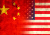 New Hampshire Land Fight Ignites China Fears Flags of China and the USA blended together with a textured background