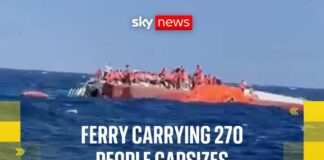Passenger ferry with 270 people on board capsizes off northern Cyprus