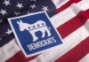 Dirty Break Playbook Rattles Democrats Democratic Party donkey symbol on American flag