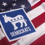 Dirty Break Playbook Rattles Democrats Democratic Party donkey symbol on American flag