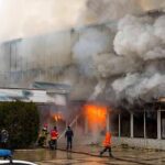 Shocking Blaze Levels Century-Old Church firefighters respond to large building fire with heavy smoke