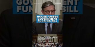 House passes GOVERNMENT FUNDING BILL, funding federal government until early December