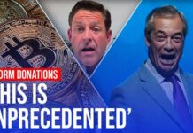 Crypto tycoons give Farage £72 million