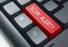 Government Email Trap Exposes Revolut Records Keyboard with red scam alert key