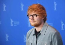 Gaza Flashpoint Engulfs Ed’s Tour Ed Sheeran posing at a photo call against a blue backdrop