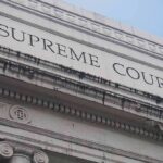 Supreme Court Shock Looms Over Women’s Sports Supreme Court building facade with classical columns