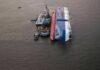 Nighttime Blaze Traps Dozens Off Palawan Capsized cargo ship with salvage vessels alongside