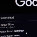 Hunter’s Explosive Rant Backfires Big computer screen showing a search engine query with suggestions