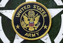 $20B Shock: Navy Picks Boeing United States Army embroidered patch on a green star background