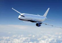 Cockpit Bloodbath Halted Mid-Descent Passenger airplane flying above clouds