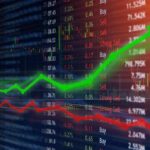 Insider Trading Panic After GoPro Spike Stock market chart with green upward arrow and red downward line
