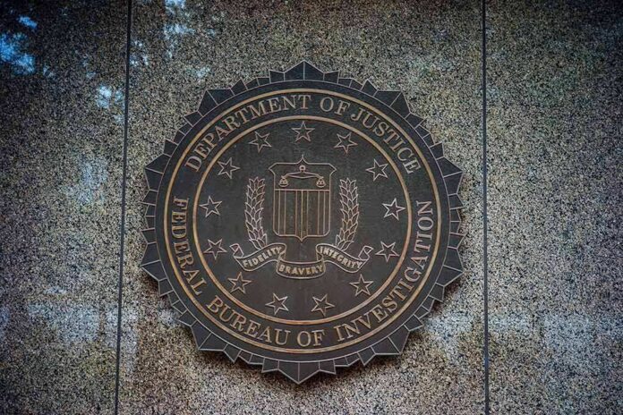 shutterstock_1426724726 FBI seal on a granite wall