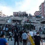 Nine Dead – Mystery Strike Stuns Yemen Rescue workers and civilians on collapsed building after earthquake