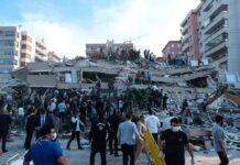 Nine Dead – Mystery Strike Stuns Yemen Rescue workers and civilians on collapsed building after earthquake