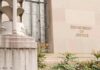 China Spy Plot Targets Taiwan First Family Department of Justice building facade with stone sign and window