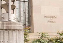 China Spy Plot Targets Taiwan First Family Department of Justice building facade with stone sign and window