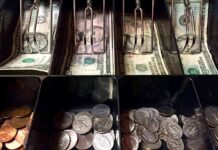 Civil Forfeiture Nightmare Hits Main Street Cash register drawer with US bills and coins